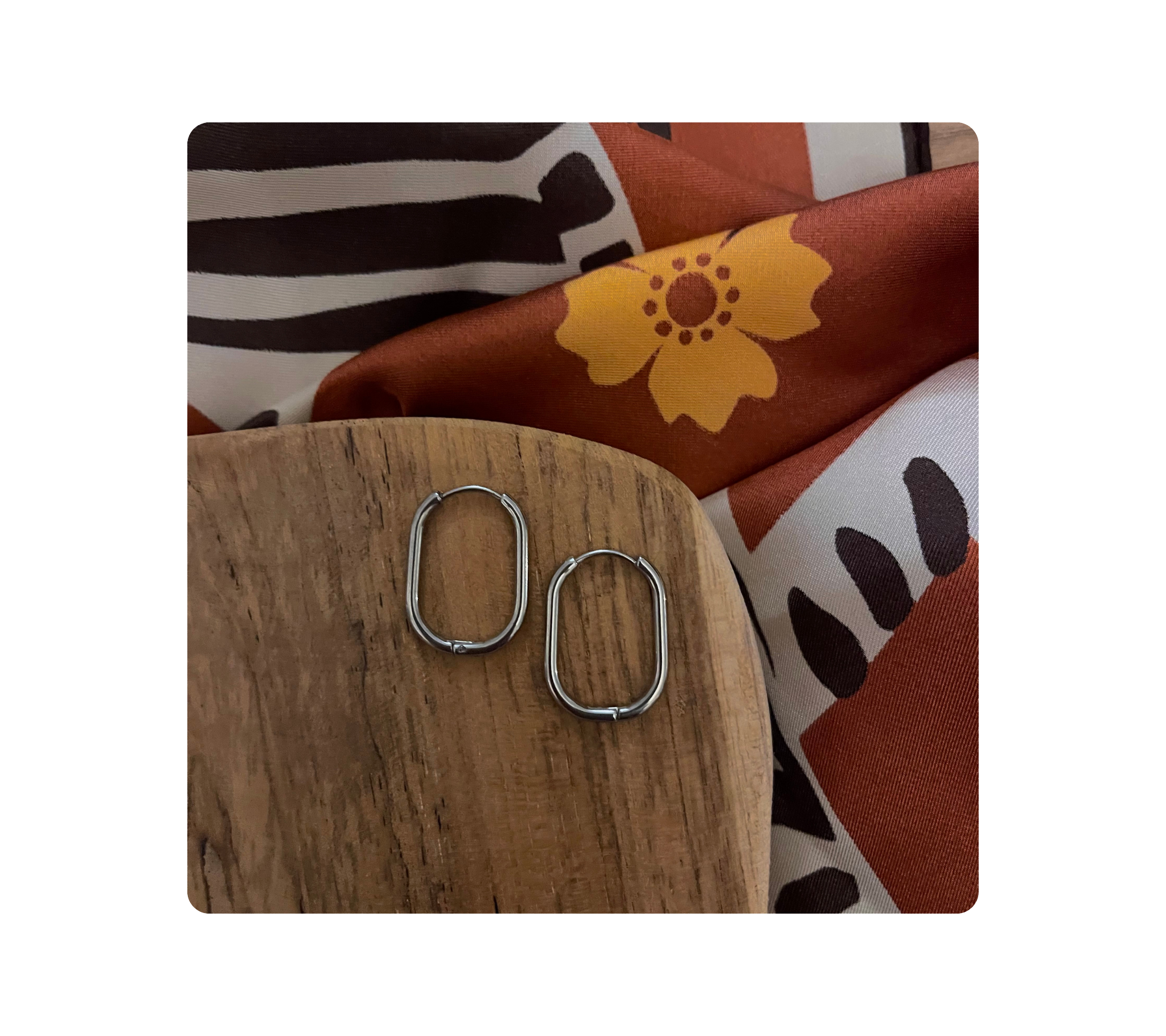 Créoles ovales 23x17mm